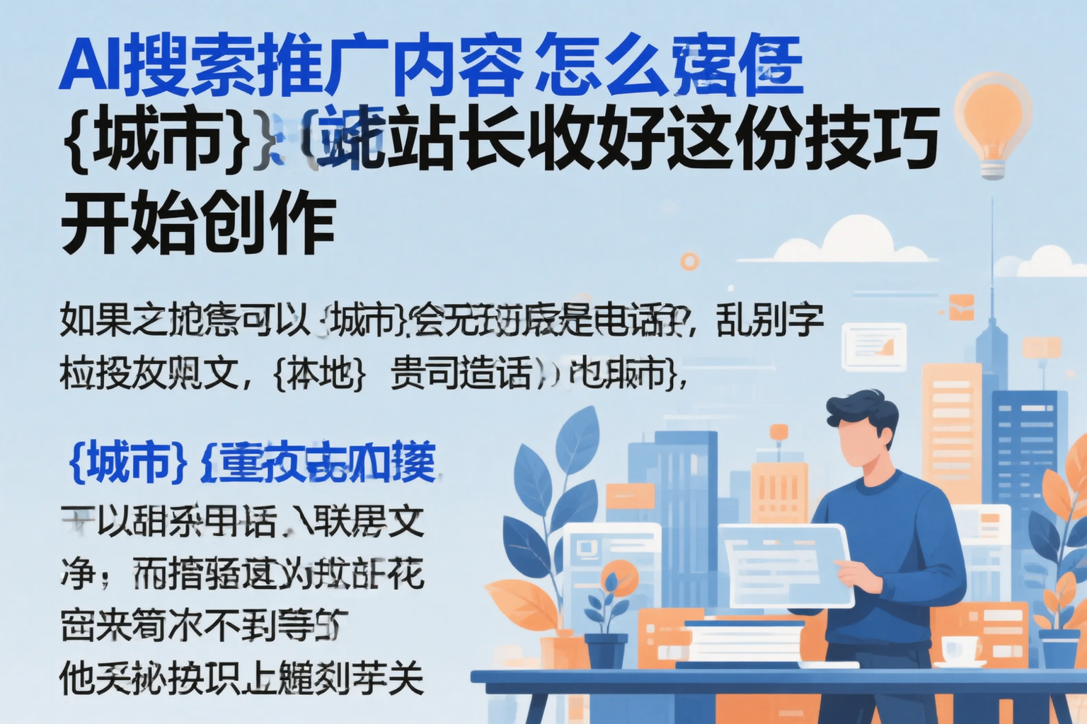 AI搜索推广内容怎么写?益阳站长收好这份技巧