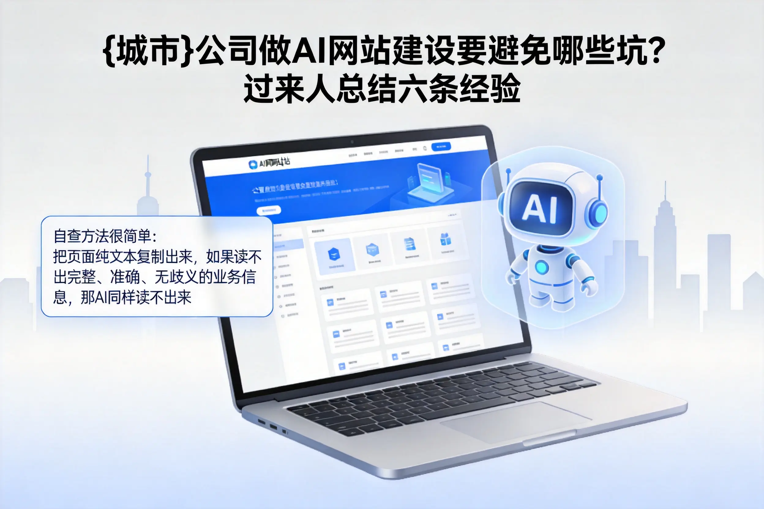 益阳公司做AI网站建设要避免哪些坑?过来人总结六条经验