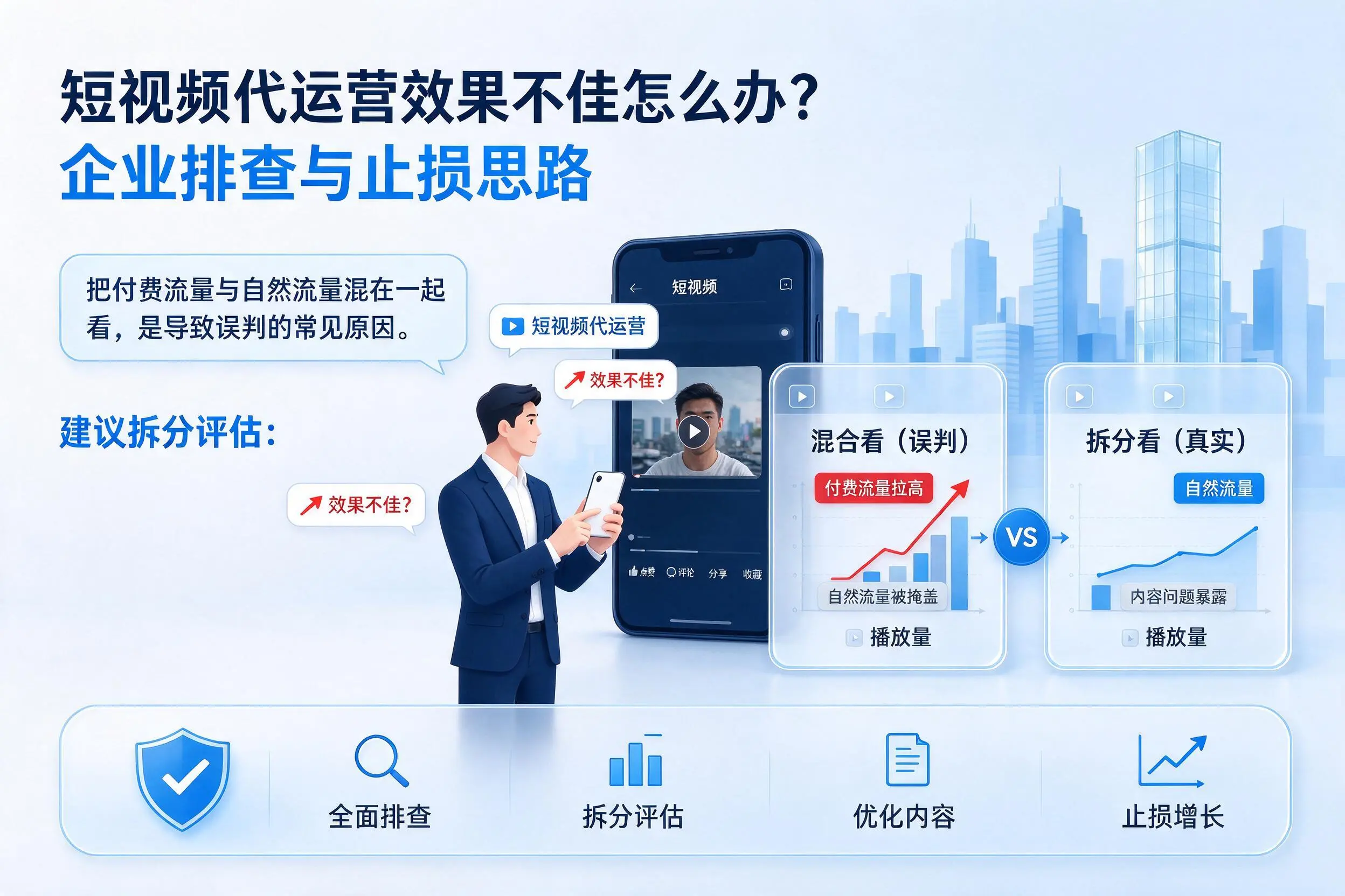 短视频代运营效果不佳怎么办？益阳企业排查与止损思路