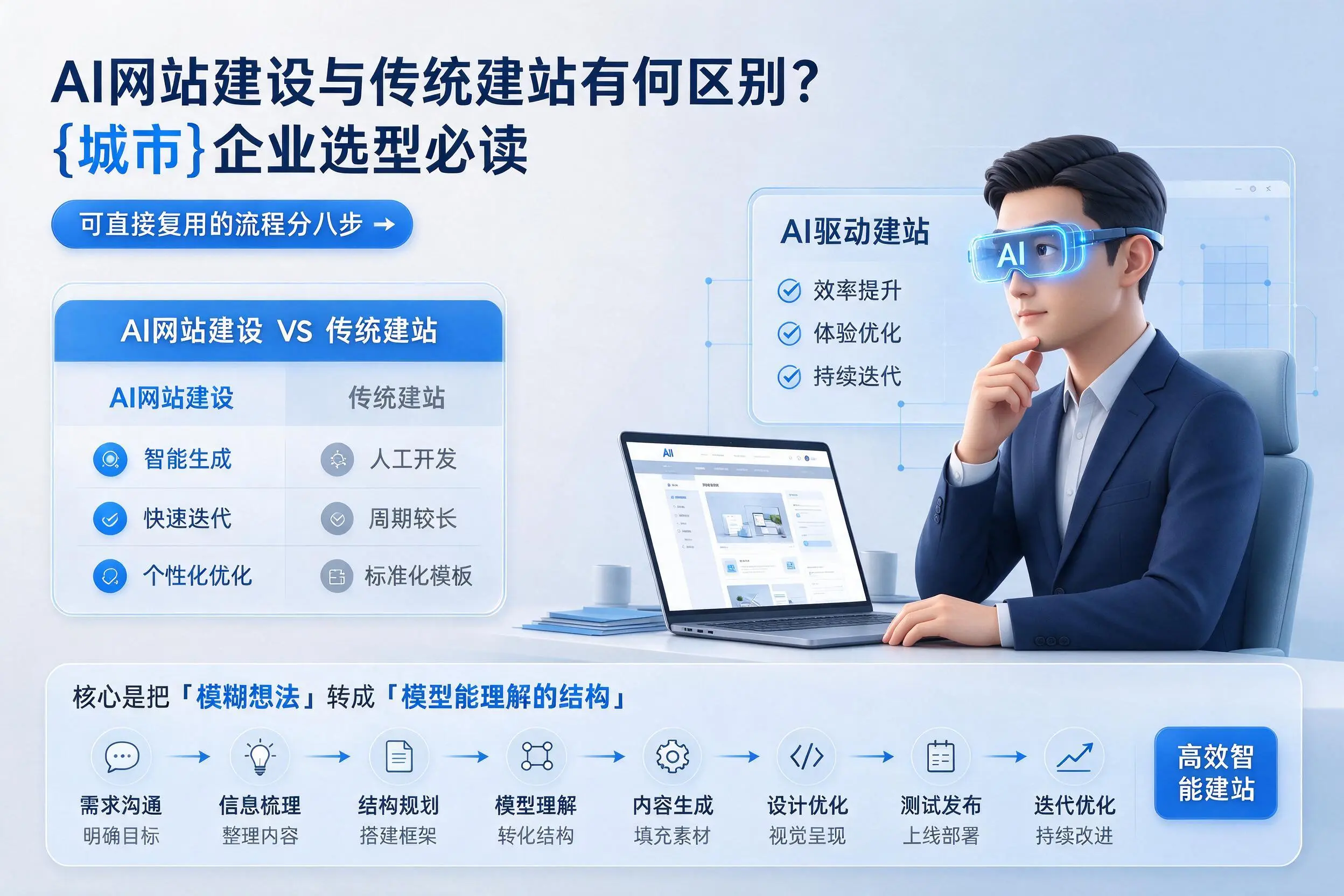 AI网站建设与传统建站有何区别？益阳企业选型必读