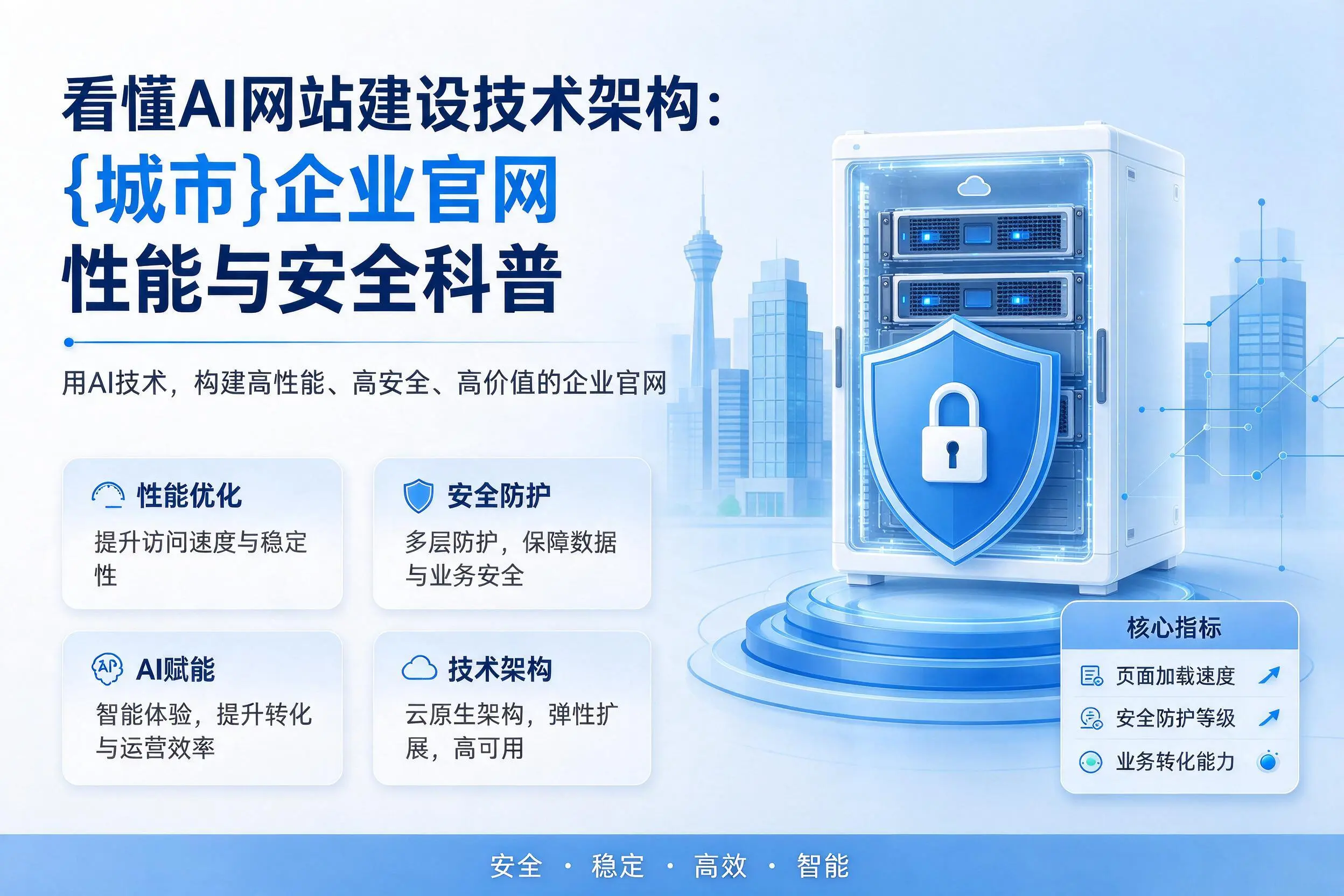 看懂AI网站建设技术架构:益阳企业官网性能与安全科普