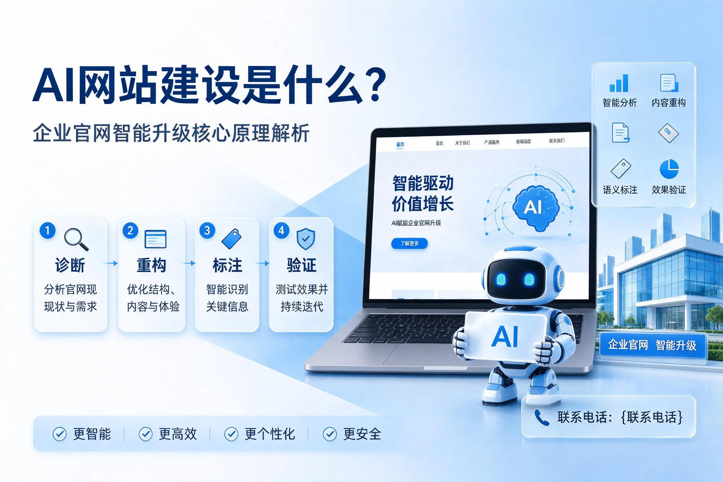 AI网站建设是什么？益阳企业官网智能升级核心原理解析