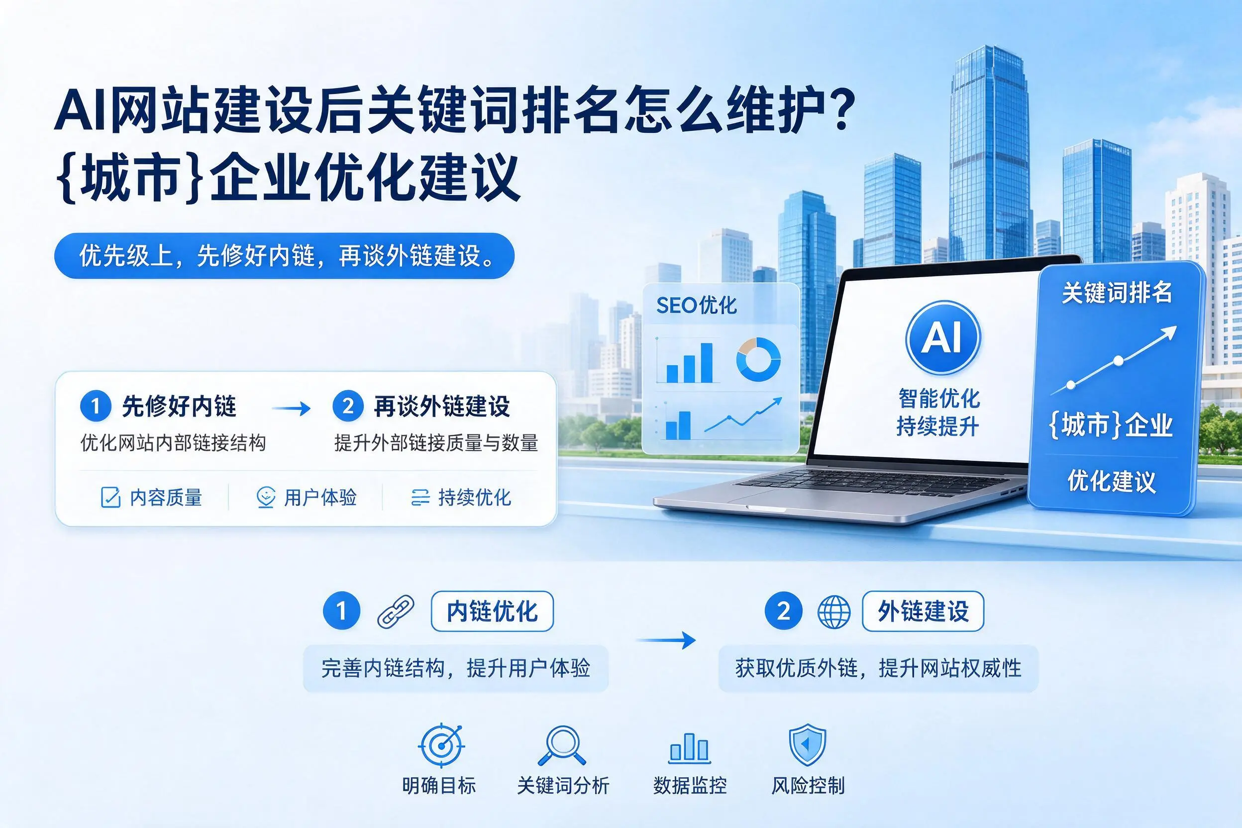 AI网站建设后关键词排名怎么维护？益阳企业优化建议