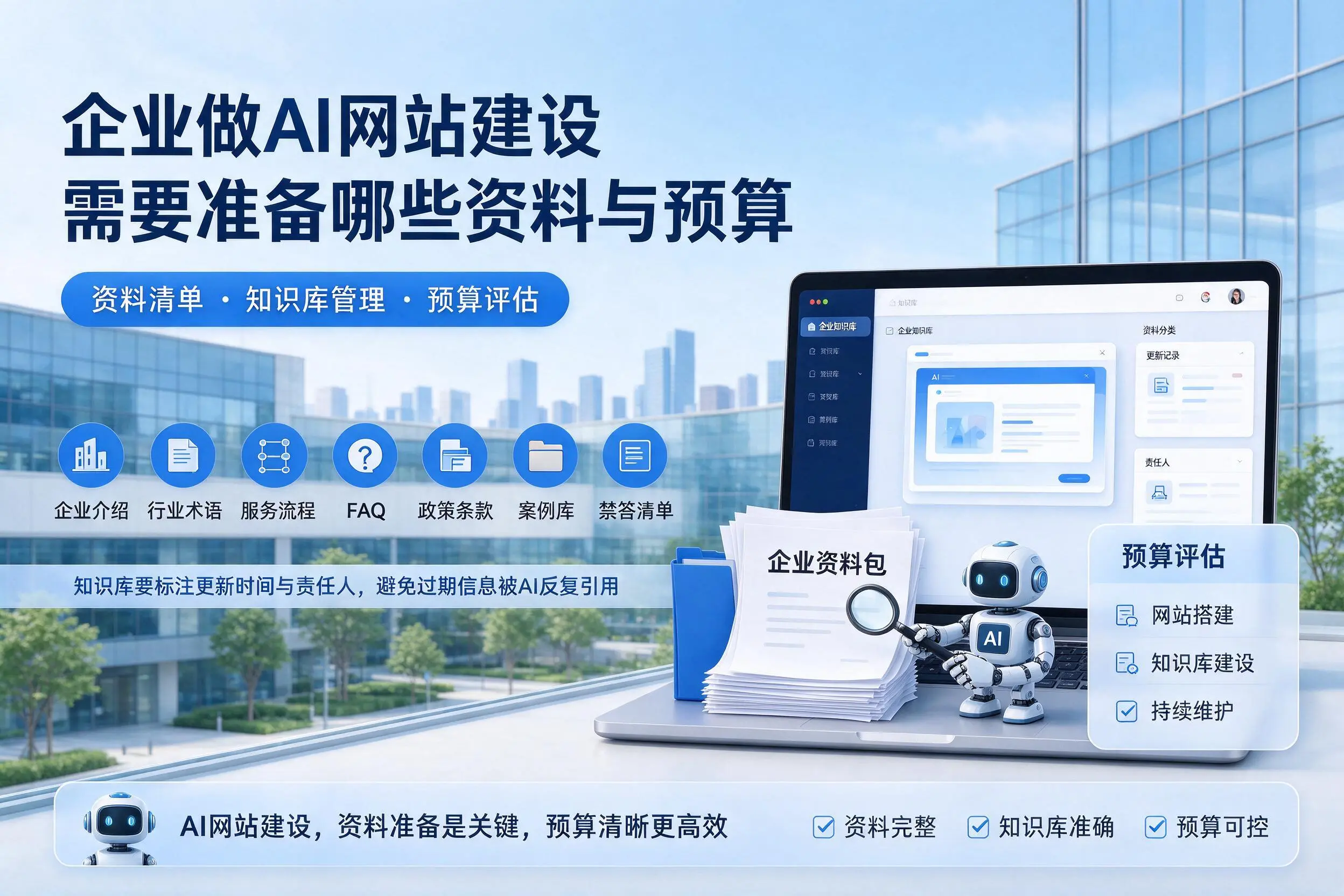 益阳企业做AI网站建设需要准备哪些资料与预算