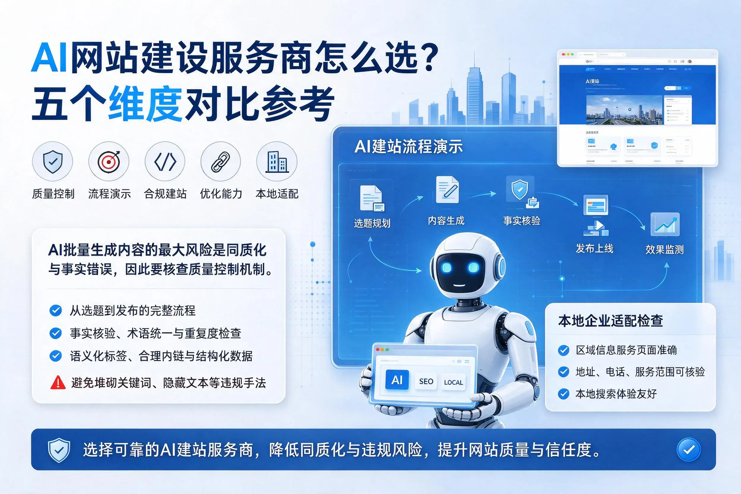 益阳AI网站建设服务商怎么选？五个维度对比参考